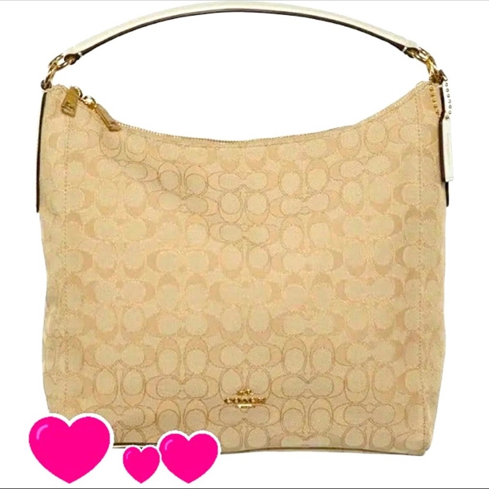 CELESTE CONVERTIBLE HOBO IN OUTLINE
SIGNATURE (COACH F58327)